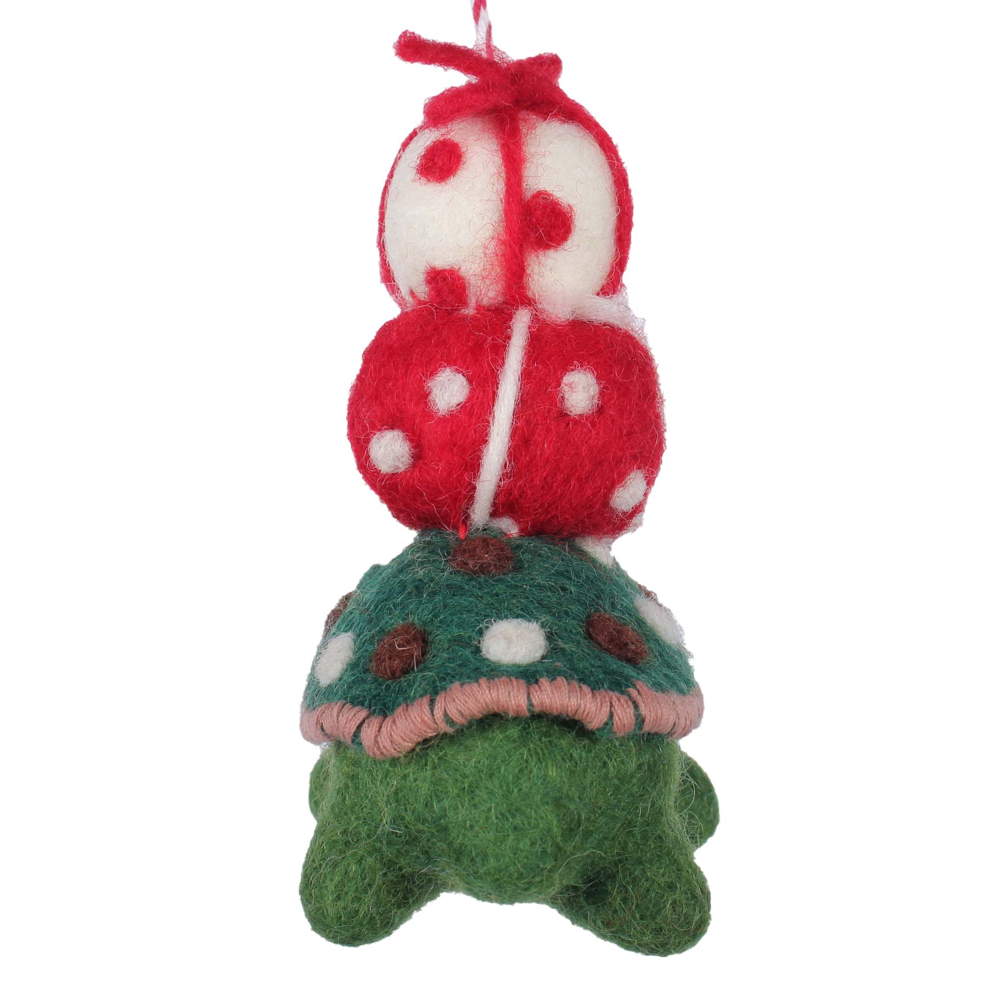 Pressie Tortoise Felt Christmas Ornament