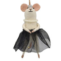 Red Carpet Queen Mouse Felt Ornament