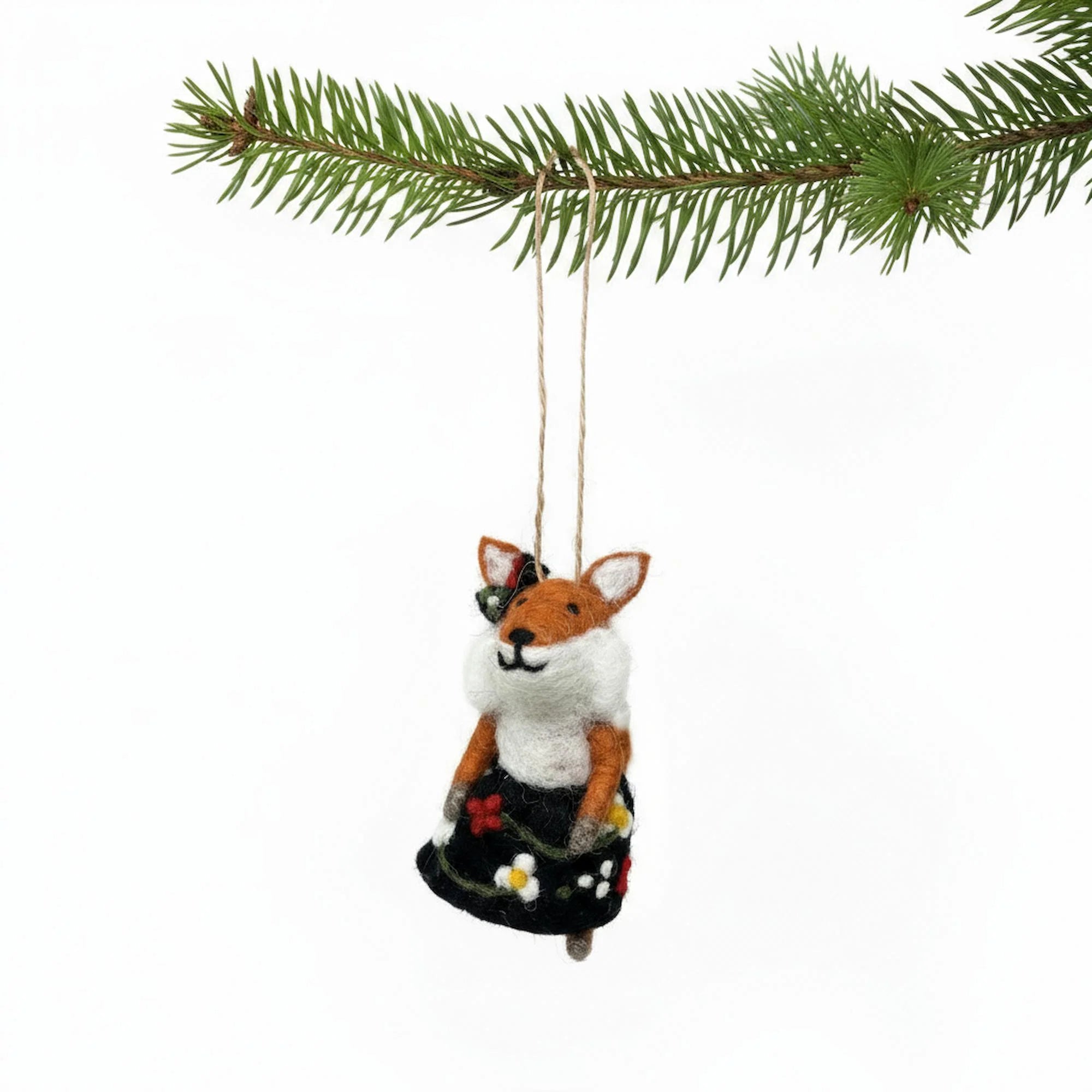 Foxy Frau Felt Ornament