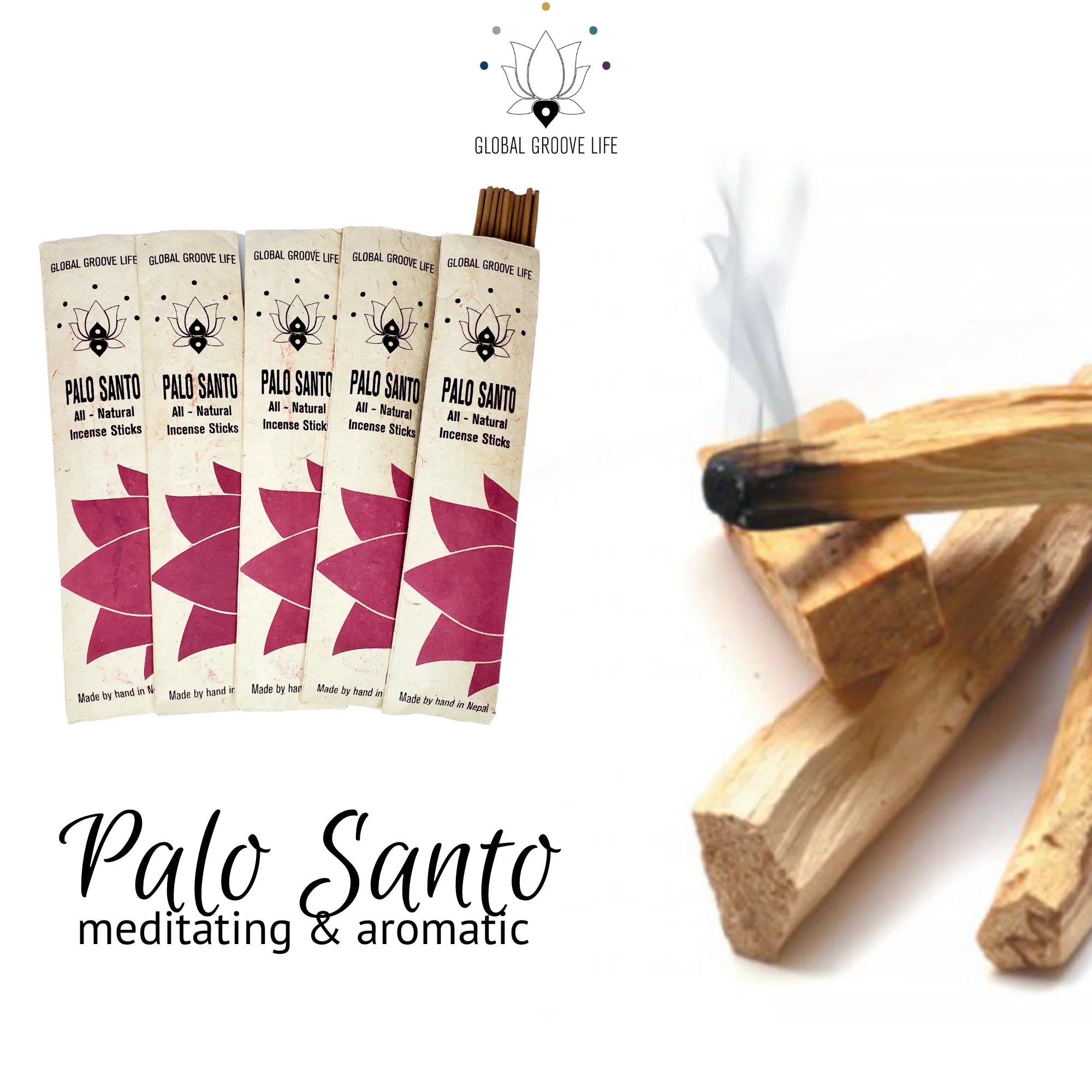 Palo Santo Incense Natural Aromatic Incense Sticks – 150 Count (10 Packs of 15)