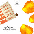 Amber Incense Natural Aromatic Incense Sticks – 150 Count (10 Packs of 15)