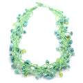 Chunky Stone Necklace - Seafoam Greens - Lucias Imports (J)