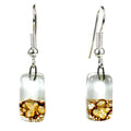 Root Beer Float Design Small Glass Earrings - Tili Glass