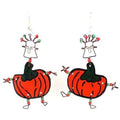 Set of 10 Dancing Girl Pumpkin Earrings - Creative Alternatives
