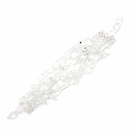 Beach Ball Bracelet Silver White - Lucias Imports (J)