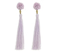 The Rosette Tassel Earring, Seashell - Aid Through Trade