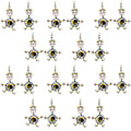 Set of 10 Dancing Tusker Dangle Earrings