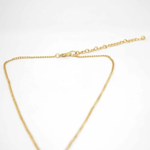 Cone Pendant Goldtone Neckace