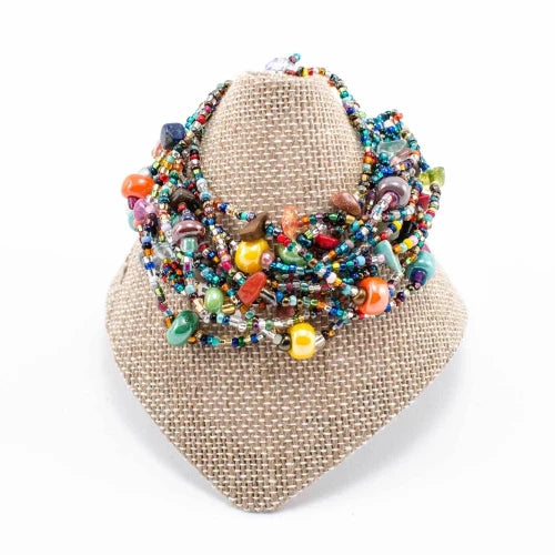 Beachball Beaded Bracelet - Multi